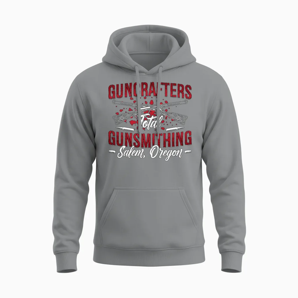Gunsmith Guncrafters Total Loves Pistol Gunsmiths Unisex Hoodie in Sport Grey