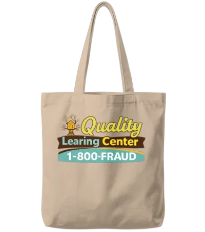 Quality Learing Center Tote Bags - Natural