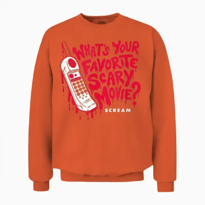 Scream - Favorite Scary Movie Unisex Sweatshirt - Orange