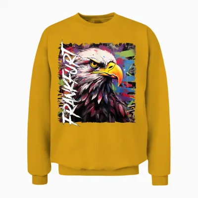 Hessen Frankfurt T-Shirt Frankfurt Ffm Frankfurt T-Shirt, Black Unisex Sweatshirt - Gold