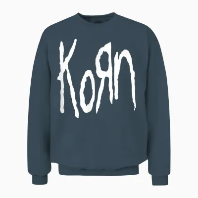 Korn Logo T-Shirt, Black, S Unisex Sweatshirt - Dark Heather