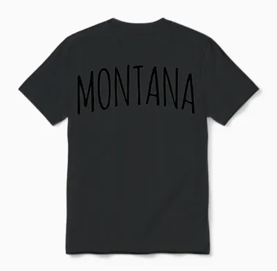 Cute Montana Unisex T-Shirt - Black
