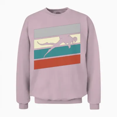 Diving Retro Unisex Sweatshirt - Light Pink