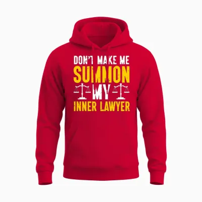 Law Lawyer Unisex Hoodie - Red