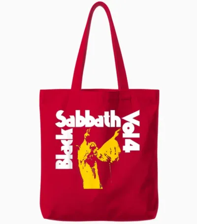Black Sabbath Vol 4 Tote Bags - Red