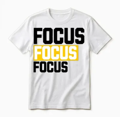 Focus Unisex T-Shirt - White