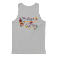 Kindness Matters Retro Unisex Tank Top - Ash – 1