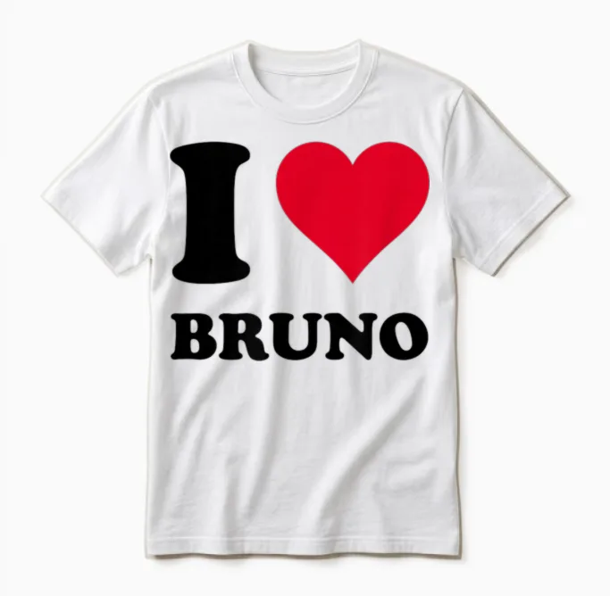 J'aime Bruno Unisex T-Shirt in White