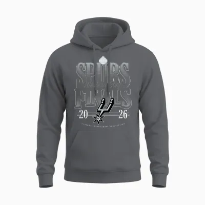 Nba 2026 Western Conference Finals Spurs Next Level Unisex Hoodie - Charcoal