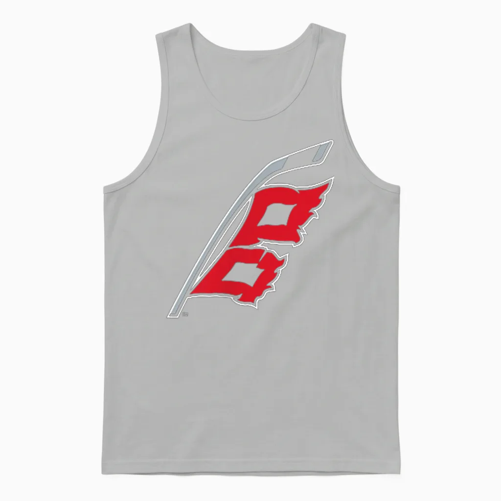 Carolina Hurricanes Front/back Black Nhl Officially Licensed Unisex Tank Top in Ash