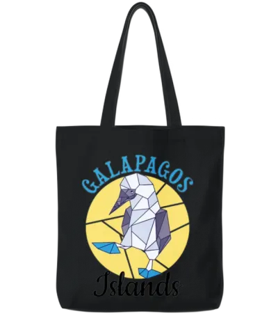 Galapagos Islands Tote Bags - Black