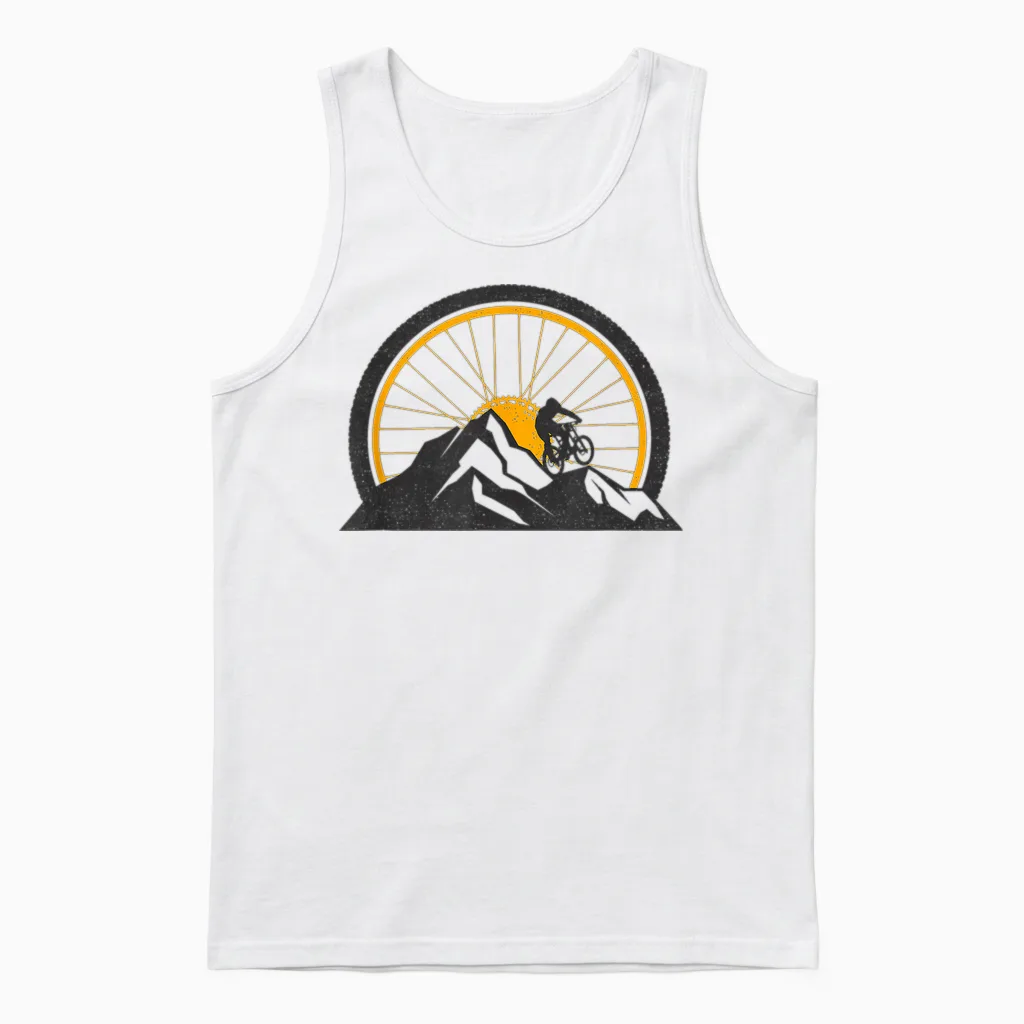 Mountain Bike Mtb Clothing - Mtb Mountain Bike Unisex Tank Top in White