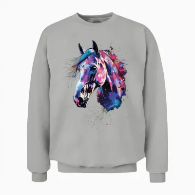 Horse Unisex Sweatshirt - Ash