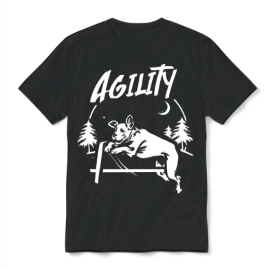 Dog Agility Unisex T-Shirt - Black