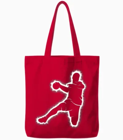 Handball Handballer Jungen Kinder Tote Bags - Red