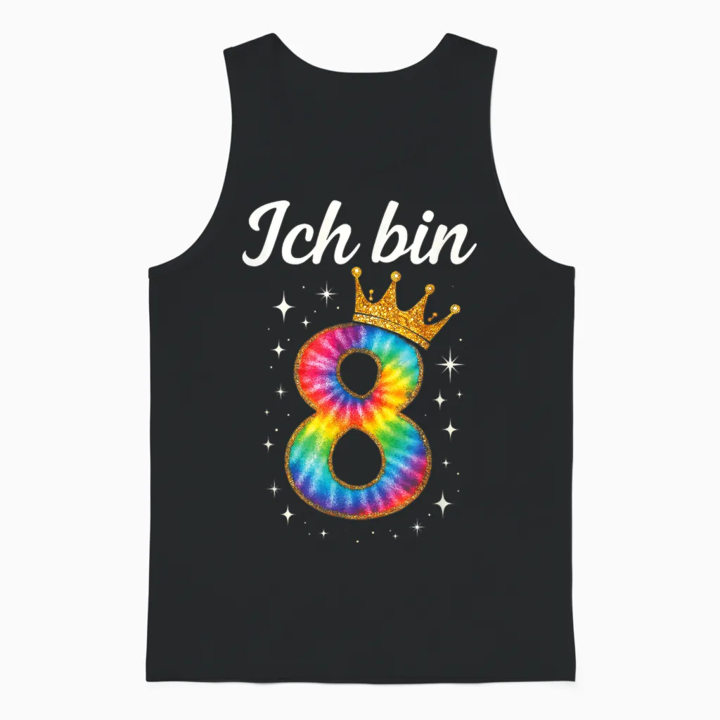 Ich Bin 8 - Ich Bin Schon 8 8 Geburtstag Unisex Tank Top in Black