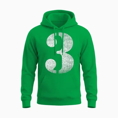 Die Zahl 3 | Ein Design Mit Der Zahl Drei Unisex Hoodie - Irish Green