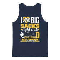 Strong Pittsburgh - I Love Big Sacks Tight Ends Unisex Tank Top - Navy – 1