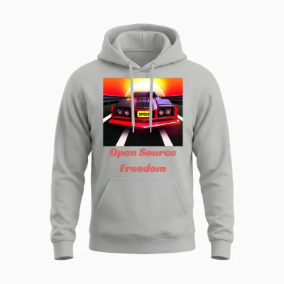 Open Source Freedom Unisex Hoodie - Ash