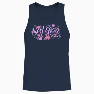 Self Love Unisex Tank Top - Navy
