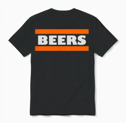 Beers - Wine & Beer Unisex T-Shirt in Black