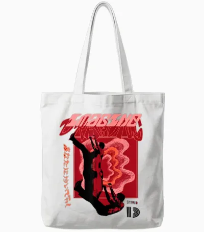Official Imagine Dragons Exclusive Falling Man Tote Bags - White