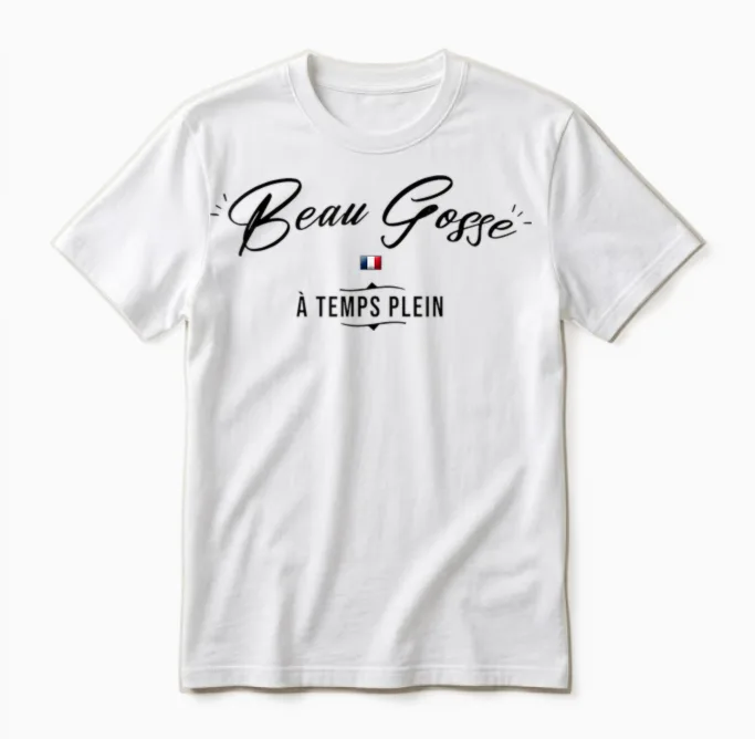 Man Handsome Kid Phrase Quote Funny Humour Gift Man Unisex T-Shirt in White