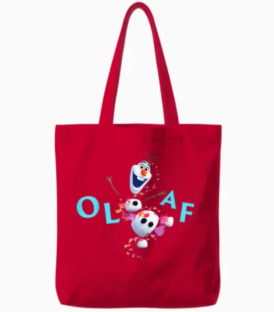 Disney Frozen 2 Olaf Loves Fall Tote Bags - Red