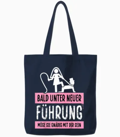 Hen Party T-Shirt Groom Poltern Men Stag Night T-Shirt, Black Tote Bags - Navy