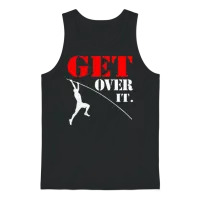 Pole Vault Unisex Tank Top - Black – 1