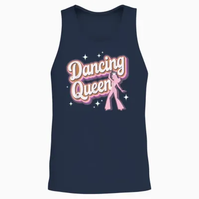 Retro 70er Jahre Disco Era Dancing Queen Unisex Tank Top - Navy