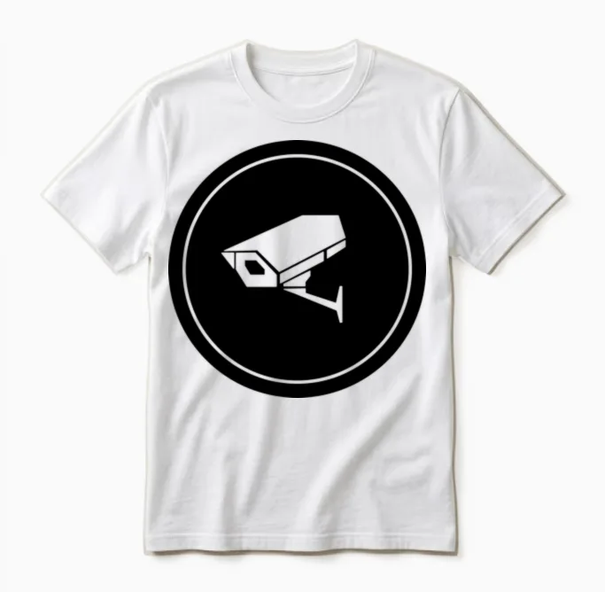 Security Camera Photography Unisex T-Shirt in White