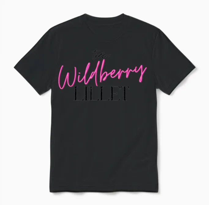 Team Wildberry Lillet I Summer Fruits Wine Cocktail Malle T-Shirt, White Unisex T-Shirt in Black