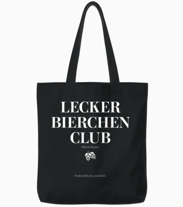 Tasty Beer Club X Official Member Mallorca Beer Back Tote Bags in Black