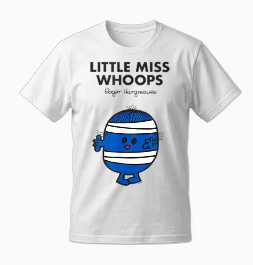 Mr. Men Little Miss Whoops Unisex T-Shirt - White