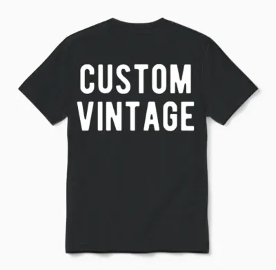 Custom Vintage Unisex T-Shirt - Black