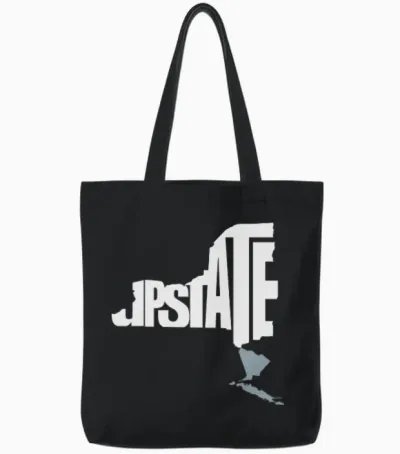 Upstateny1 Tote Bags - Black