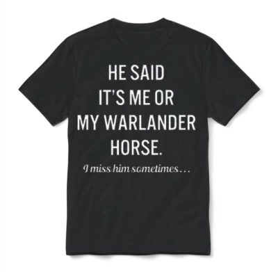 Horses My Warlander Horse Quote Lover Unisex T-Shirt - Black