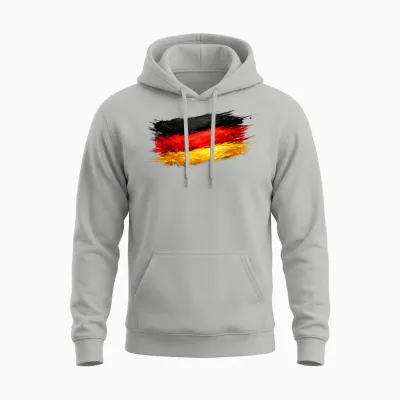Fußball - Deutschland Fan Unisex Hoodie - Ash