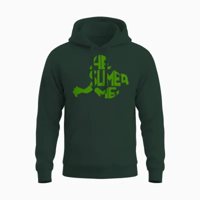 He Slimed Me Retro Unisex Hoodie - Forest