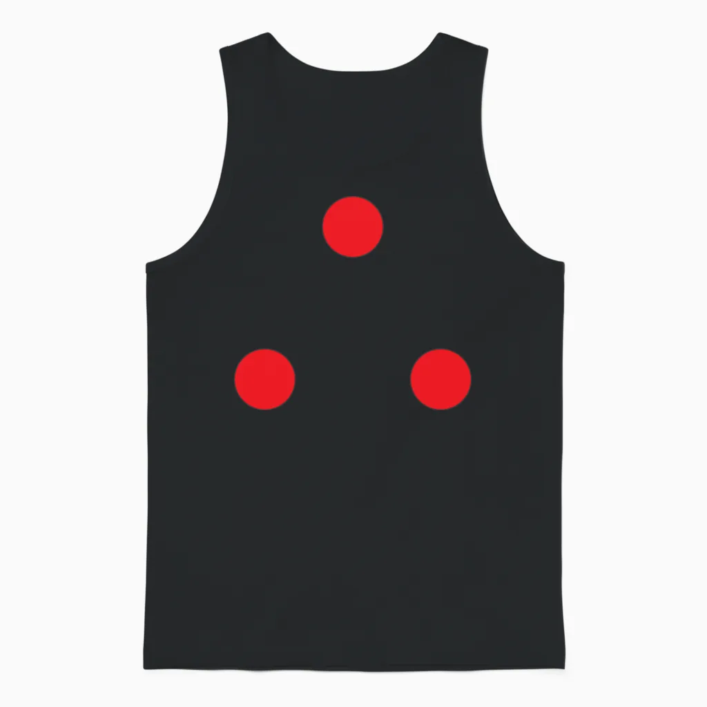 Predator Three Dots Unisex Tank Top in Black