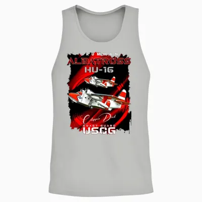 Grumman Hu-16 Albatross Coast Guard Aircraft Unisex Tank Top - Ash