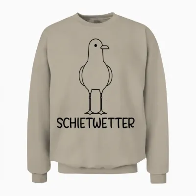 Schietwetter Möwe Unisex Sweatshirt - Sand