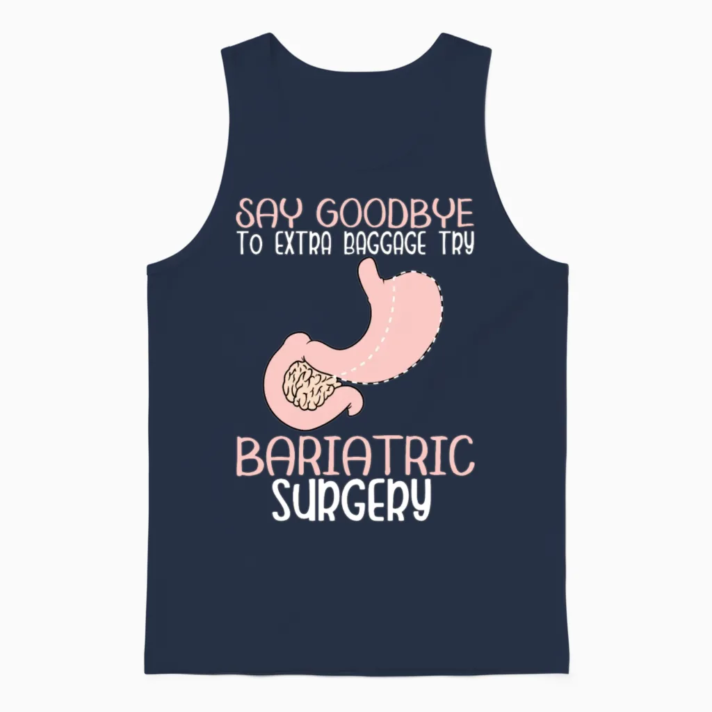 Funny Gastric Unisex Tank Top in Navy