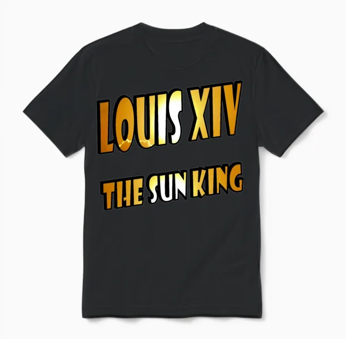 Sun King Louis Xvi Unisex T-Shirt in Black