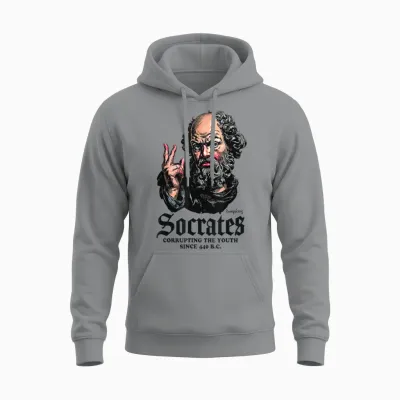 Socrate Corrompt La Jeunesse Antique Philosophie Unisex Hoodie - Sport Grey