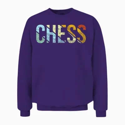 Chess Retro Unisex Sweatshirt - Purple