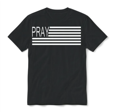 Pray Flag Kirk Cameron's Campfire Revival Prayer Unisex T-Shirt - Black