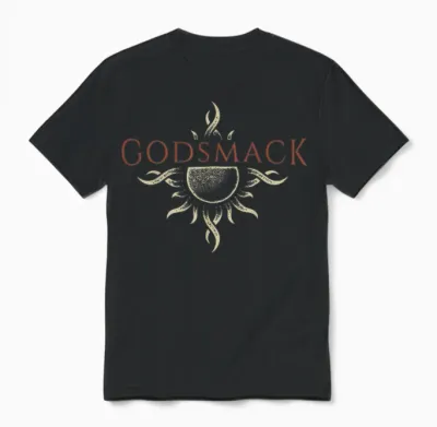 Godsmack – Logo Sun on Black Unisex T-Shirt - Black