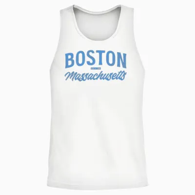 Retro Boston Usa Unisex Tank Top - White
